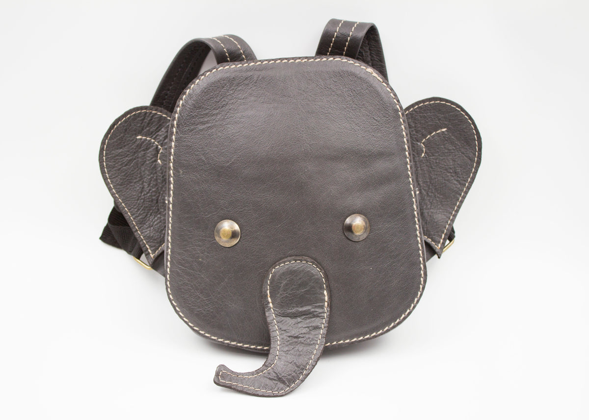 The Kids Elephant Leather Backpack