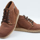 Tobacco Ranger boot pair showing full-grain leather texture and hiking-style lacing with crepe sole
