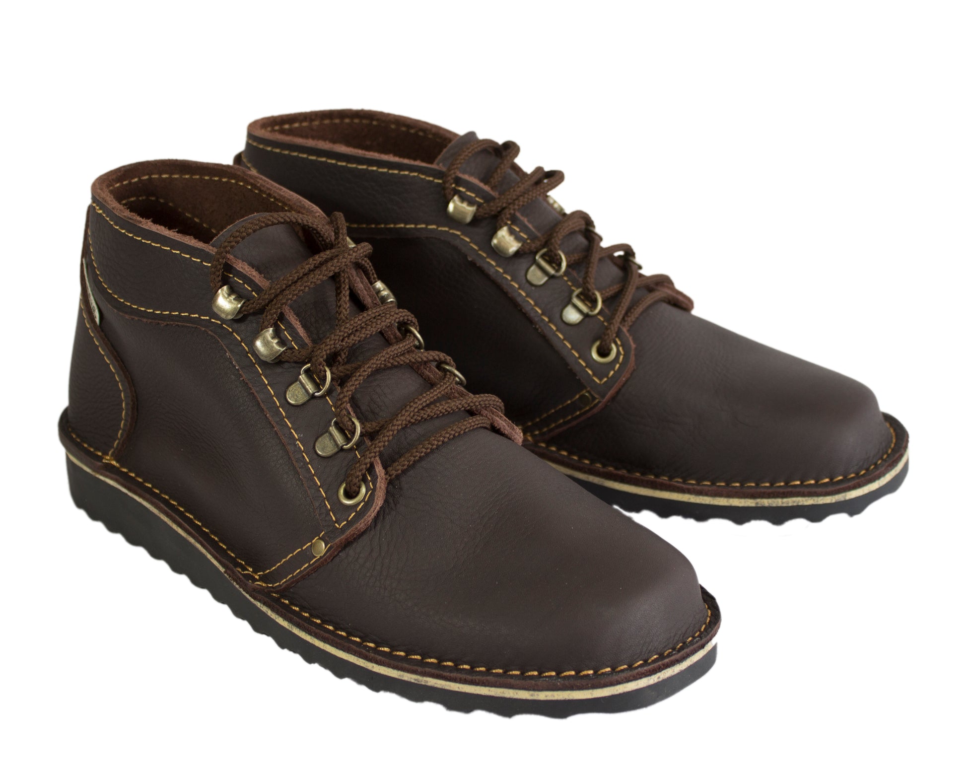 Handmade Leather Ranger Boots in Dark Brown from Mark Of Legend